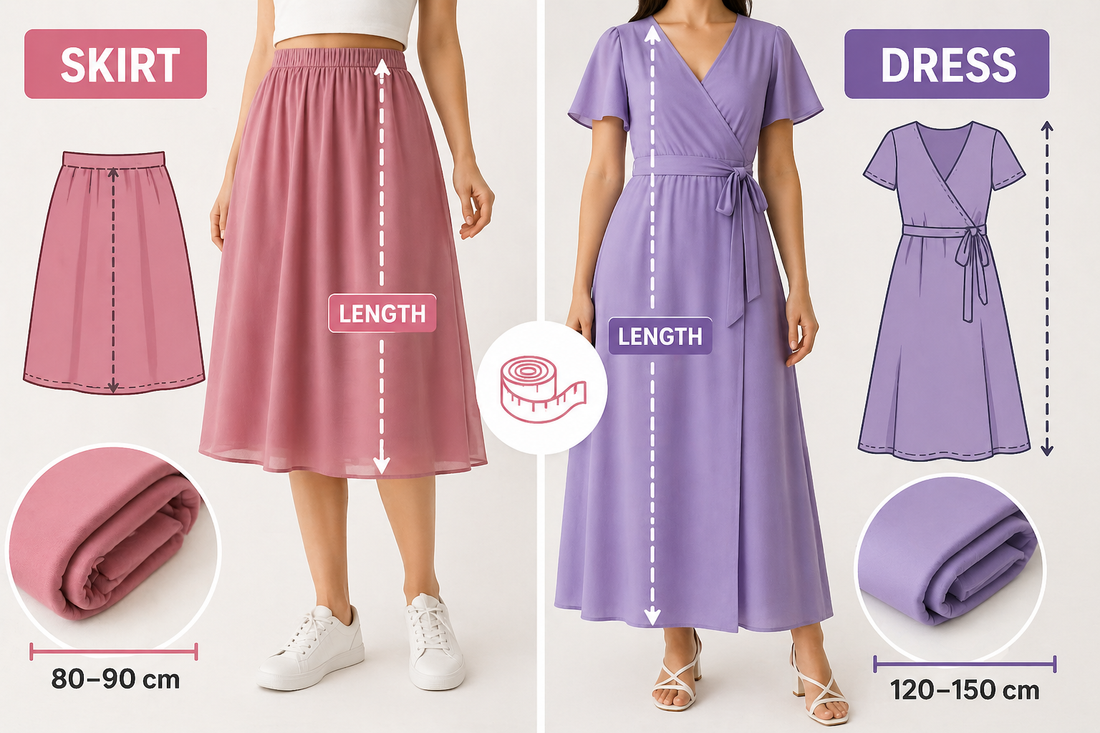 How Much Fabric to Buy for Skirts and Dresses