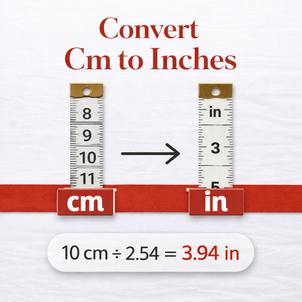 How to Convert Cm to Inches