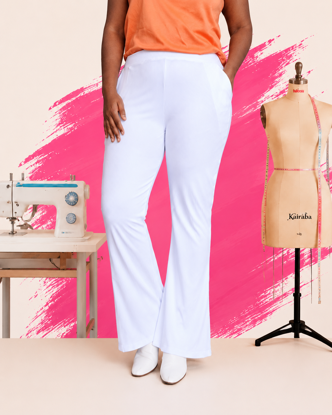 how to draft flare pants pattern