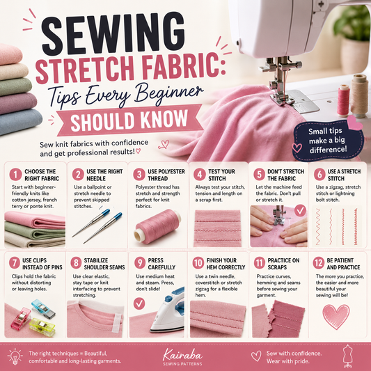 How to Sew Stretch Fabric: 12 Beginner Tips for Professional Results