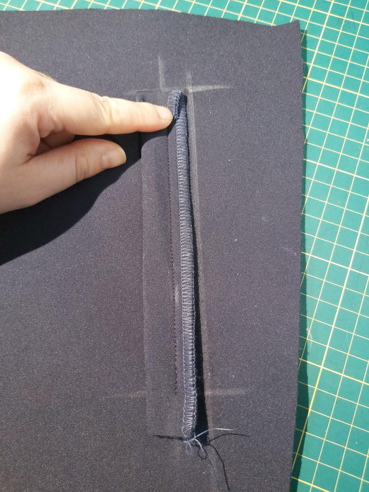 How to sew a welt pocket with zipper