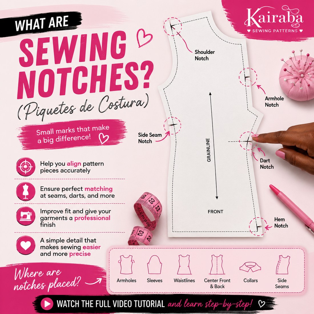 What Are Sewing Pattern Notches