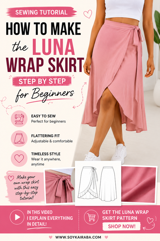 wrap skirt sewing tutorial