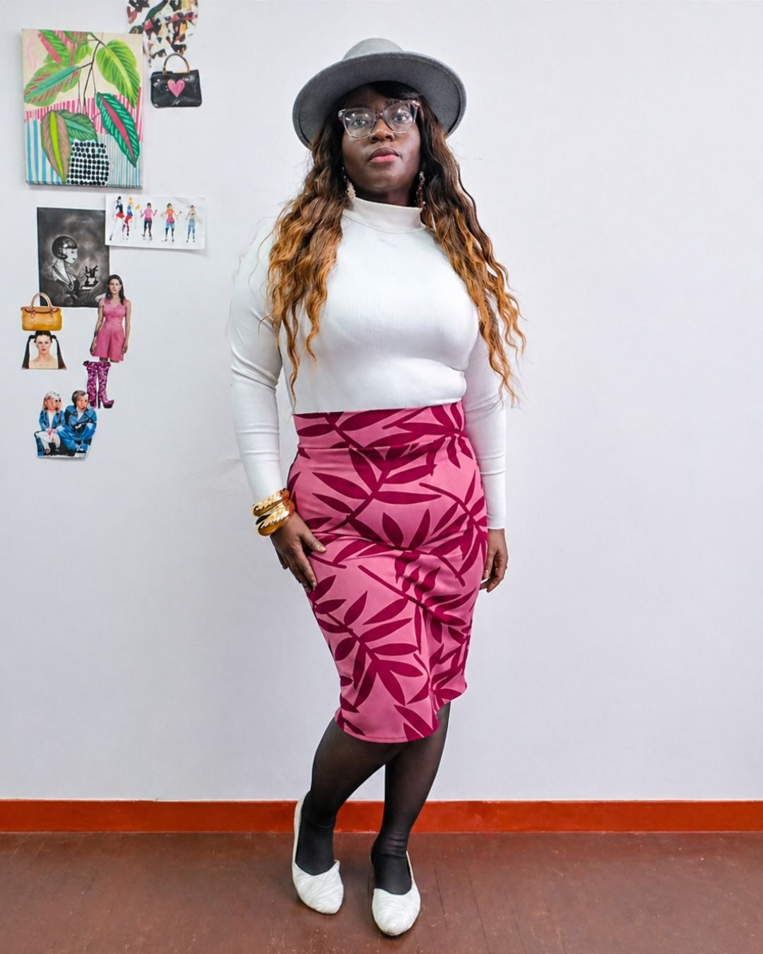 Fitted tube skirt women