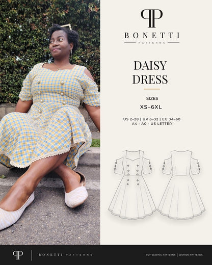 Daisy Dress Sewing Pattern PDF